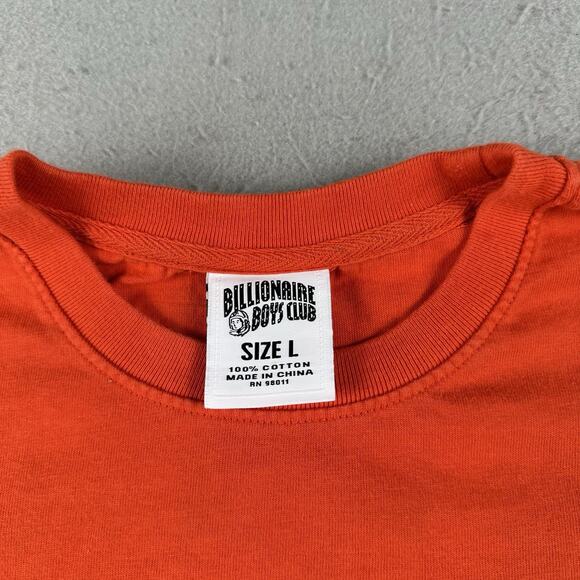 Billionaires Boys Club T Shirt Men’s Large Orange Short Sleeve Pull Over Graphic - Picture 5 of 16
